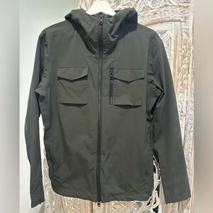 Men's Dark Olive Hooded Field Jacket